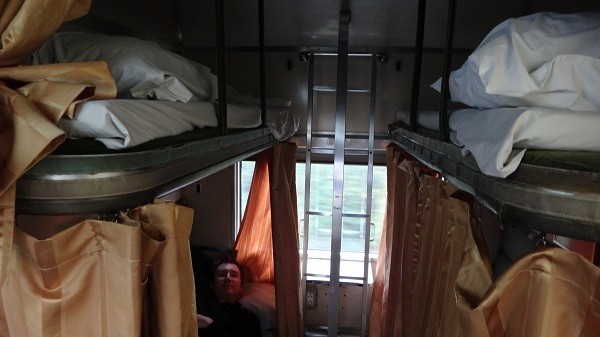 Our sleepers on the overnight train from Ayutthaya to Chiang Mai