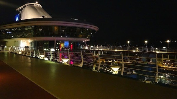 Royal Caribbean Upper Deck At Night
