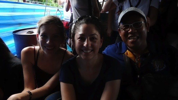 On The Canal Boat With Audrey From That Backpacker and Lek From Smiling Albino