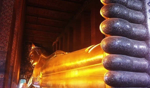 Reclining Buddha At Wat Pho In Bangkok