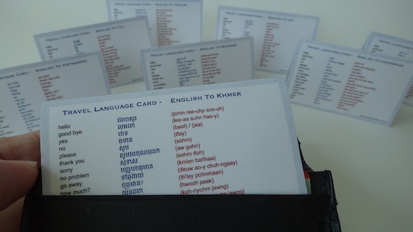 South East Asia Language Cards Wallet